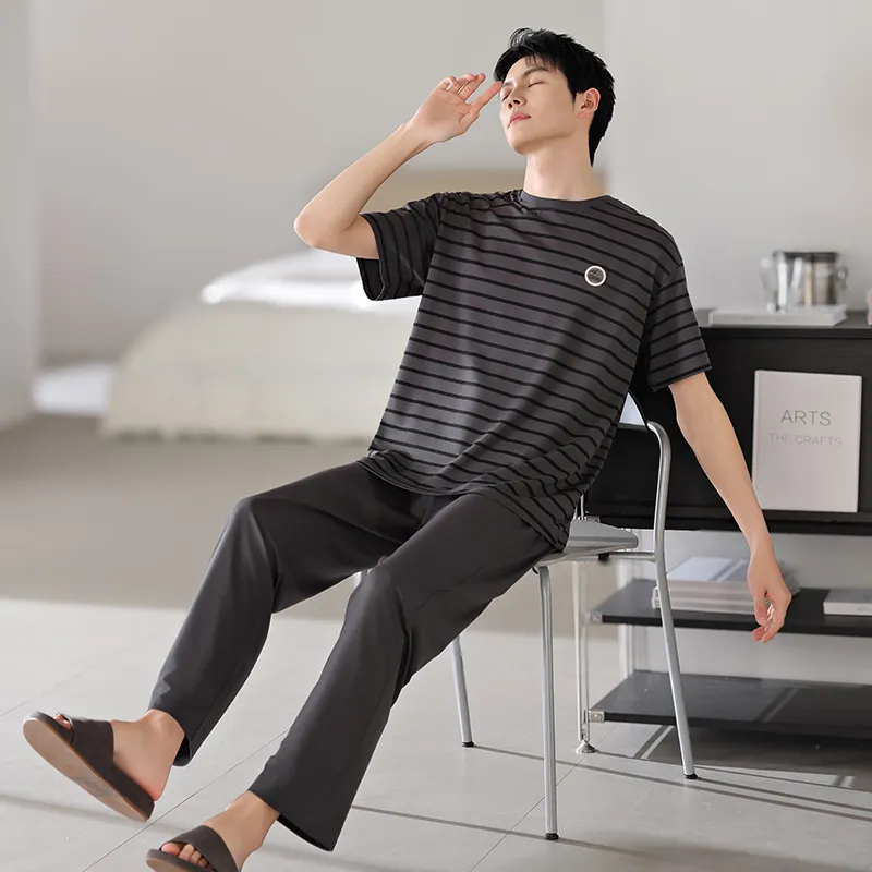 Top Melon Men Pajama Sets-4