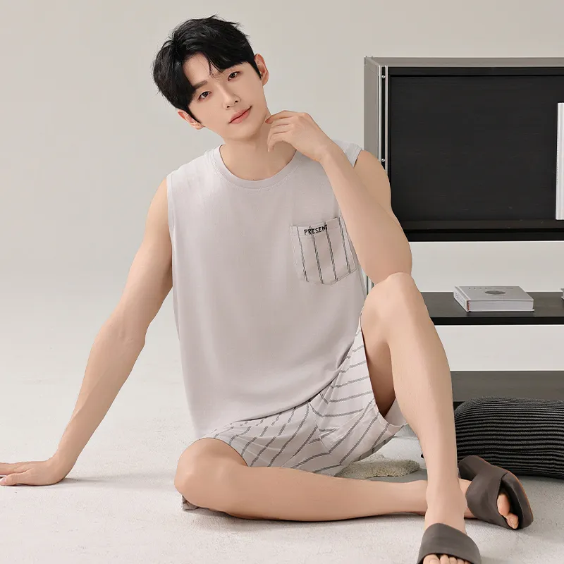 Top Melon Men Pajama Sets-3