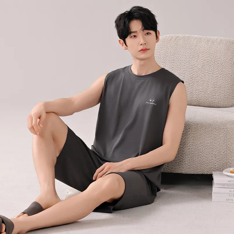 Top Melon Men Pajama Sets-5
