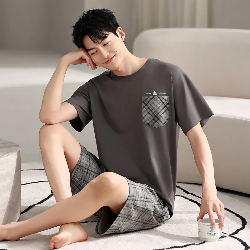 Top Melon Men Pajama Sets-3