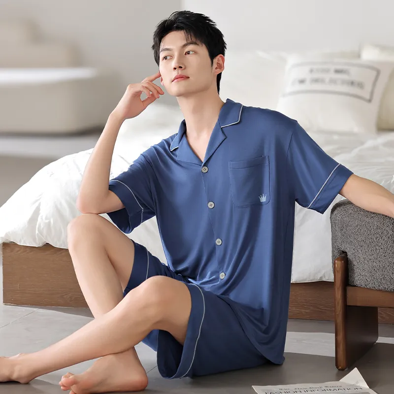 Top Melon Men Pajama Sets-7
