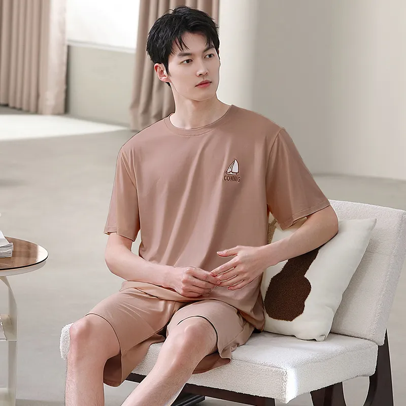 Top Melon Men Pajama Sets-4