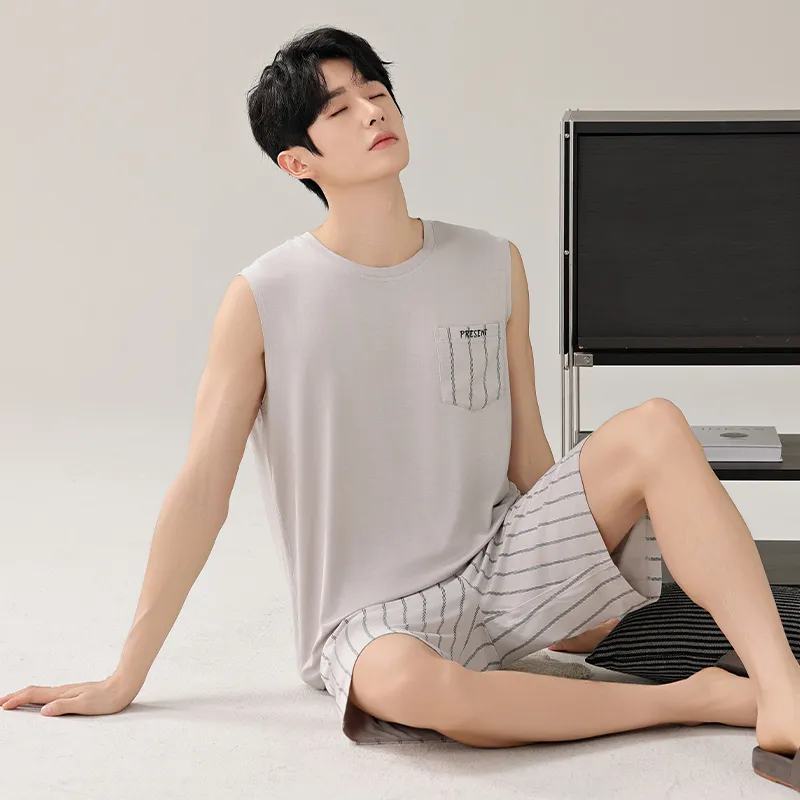 Top Melon Men Pajama Sets-2