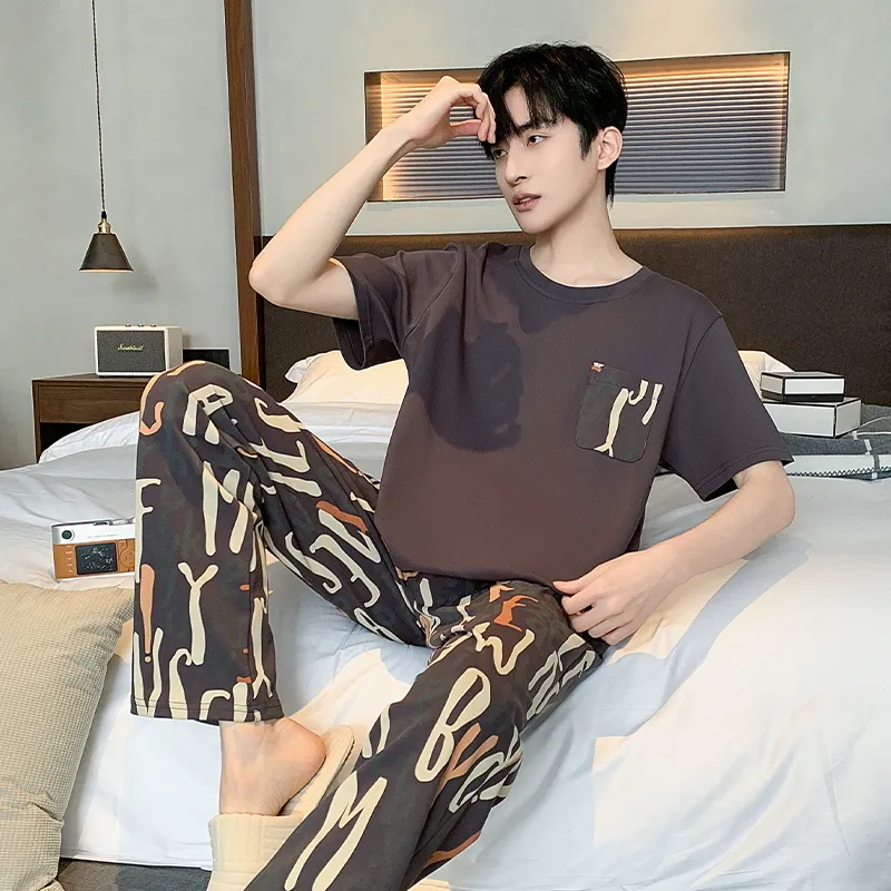 Top Melon Men Pajama Sets-3