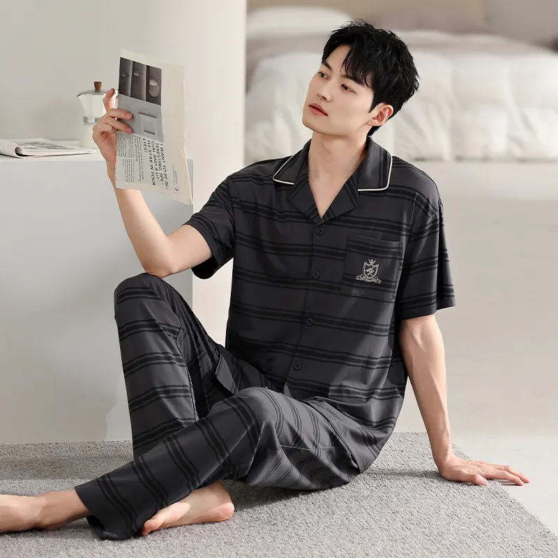 Top Melon Men Pajama Sets-7
