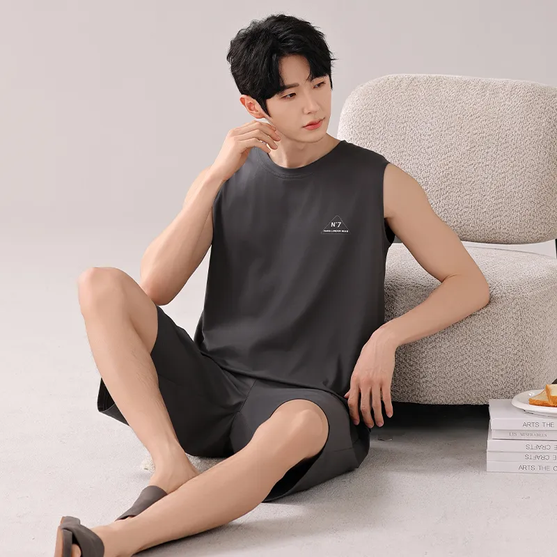 Top Melon Men Pajama Sets-3