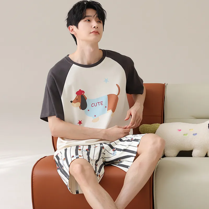 Top Melon Men Pajama Sets-3