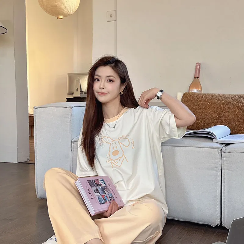 Top Melon Pajama Set Women's Image Color-1