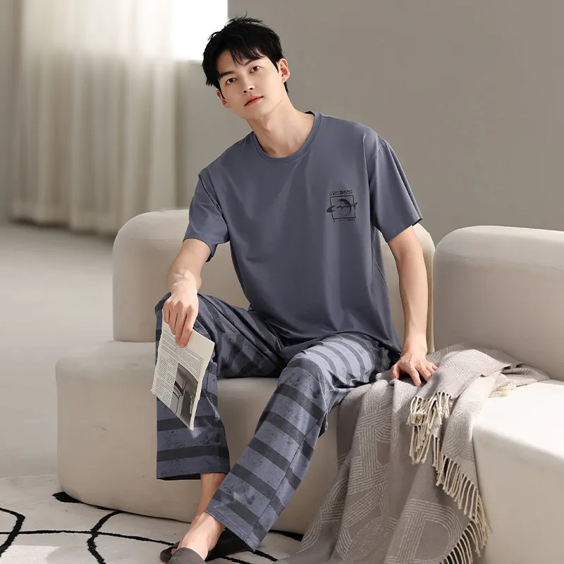 Top Melon Men Pajama Sets-2