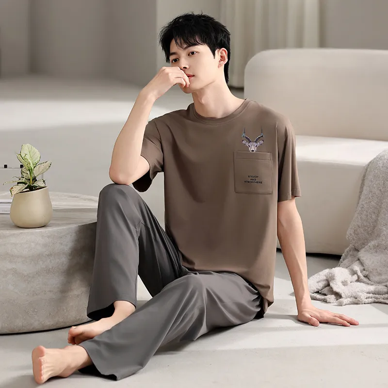 Top Melon Men Pajama Sets-1