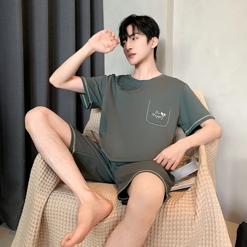 Top Melon Men Pajama Sets-4