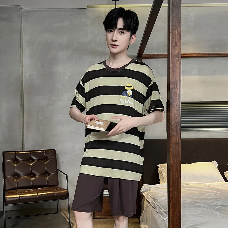 Top Melon Men Pajama Sets-1