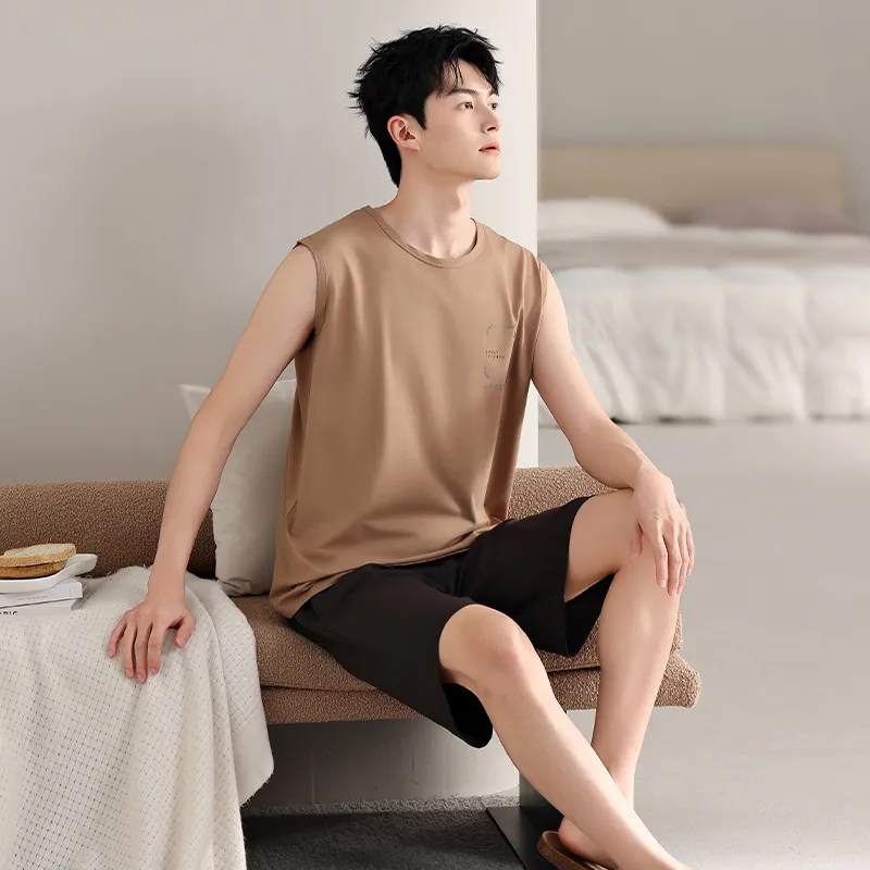 Top Melon Men Pajama Sets-1