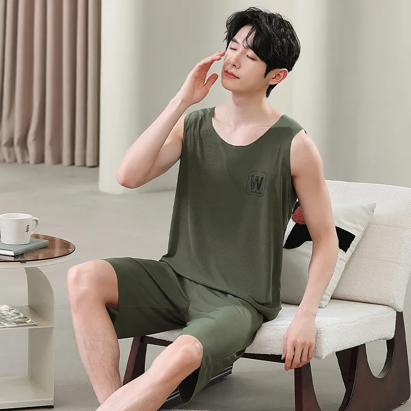 Top Melon Pajama Set Men's Image Color-4