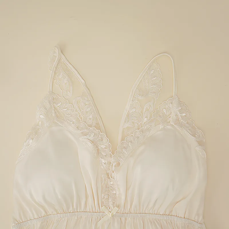 Top Melon Nightgown Women's Cream Apricot-3