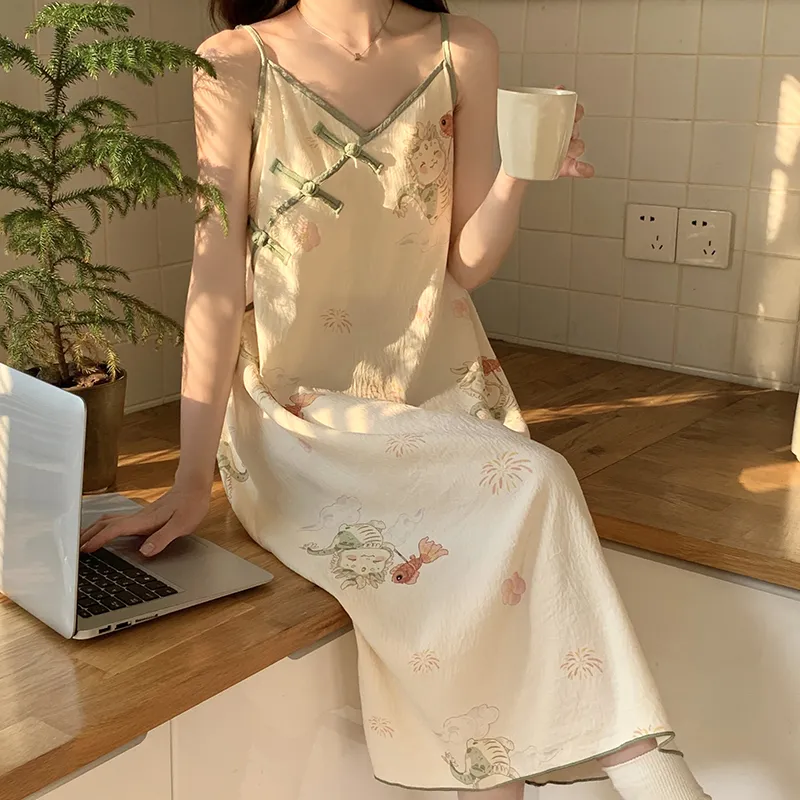 Top Melon Nightgown Women's Image Color-2