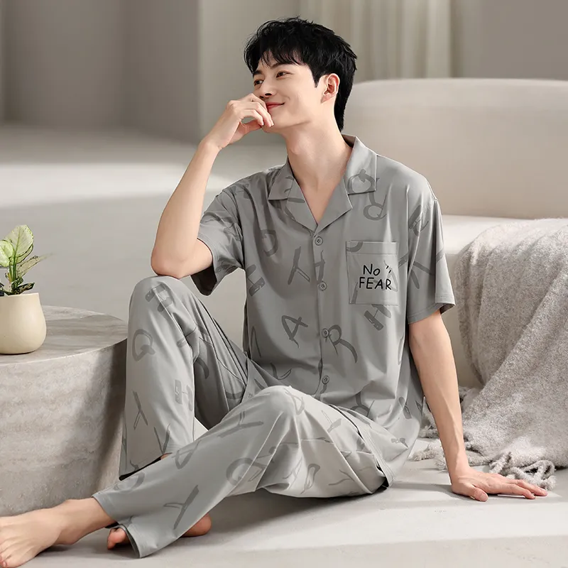 Top Melon Men Pajama Sets-7
