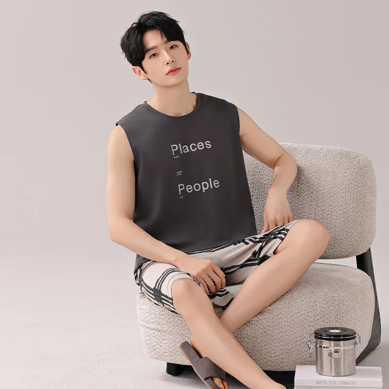 Top Melon Men Pajama Sets-2