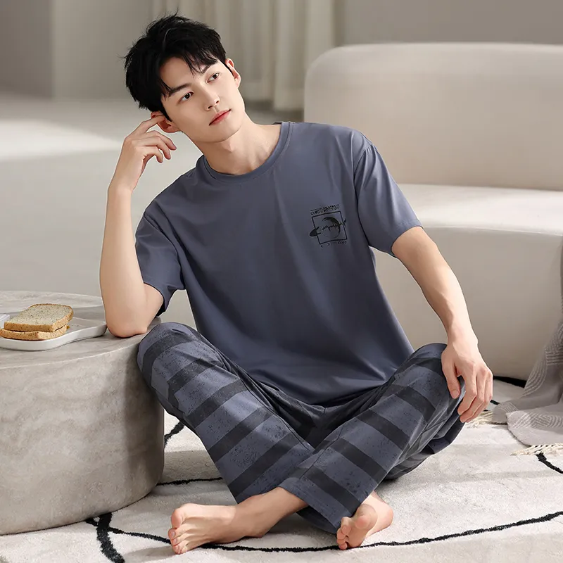 Top Melon Men Pajama Sets-5