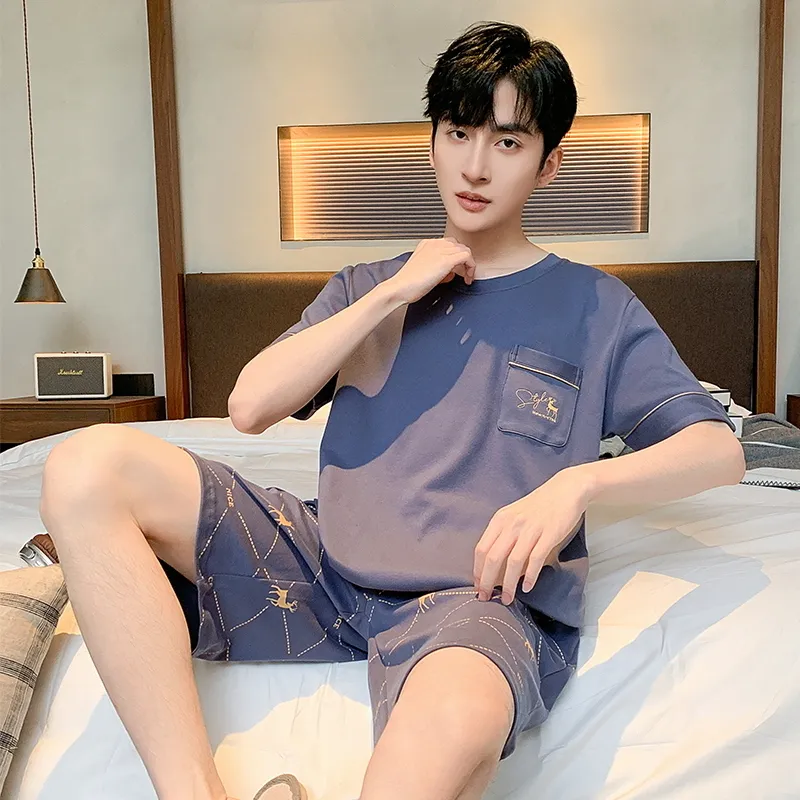 Top Melon Men Pajama Sets-5