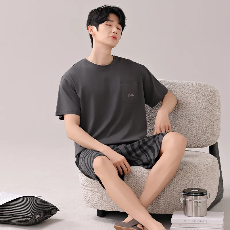 Top Melon Men Pajama Sets-7