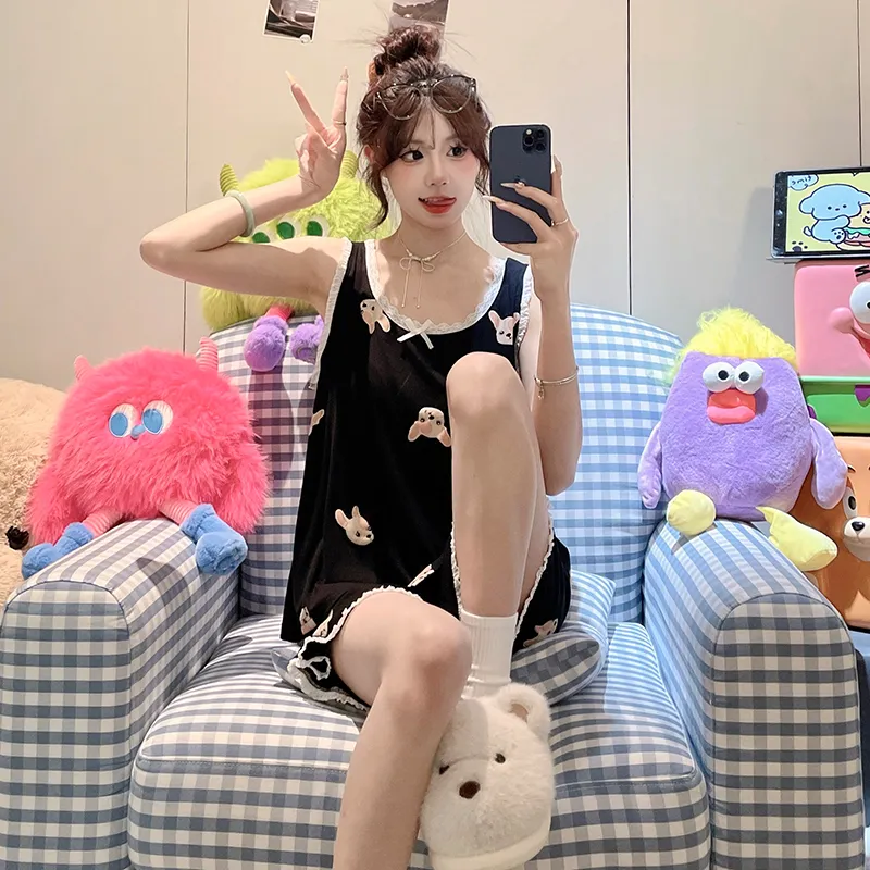 Top Melon Pajama Set Women's Image Color-1