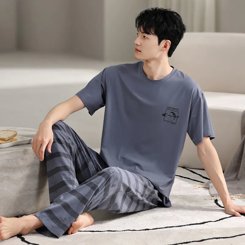 Top Melon Men Pajama Sets-7