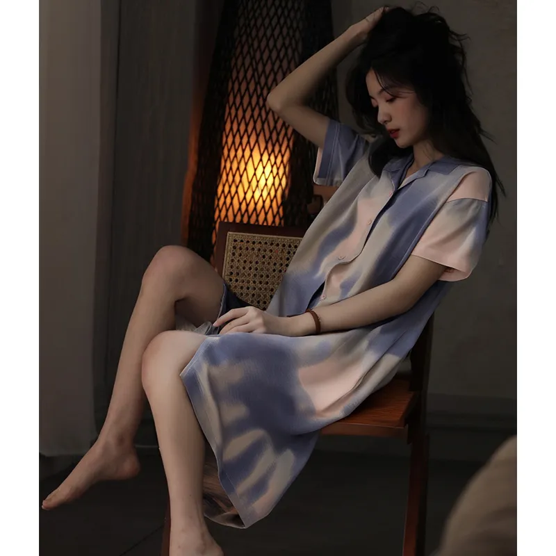 Top Melon Nightgown Women's Image Color-2