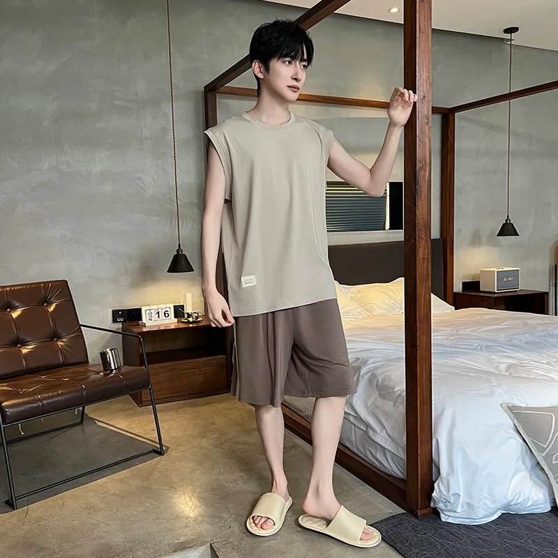 Top Melon Men Pajama Sets-4