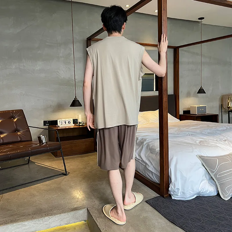 Top Melon Men Pajama Sets-5
