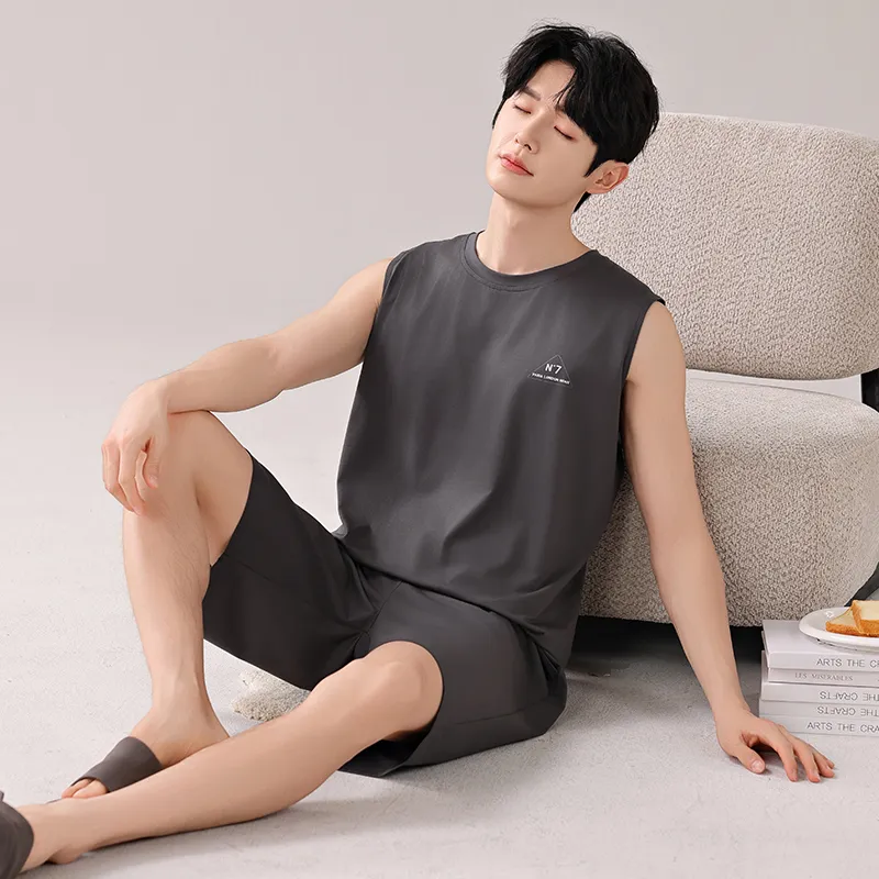 Top Melon Men Pajama Sets-4