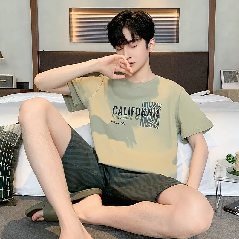 Top Melon Men Pajama Sets-5