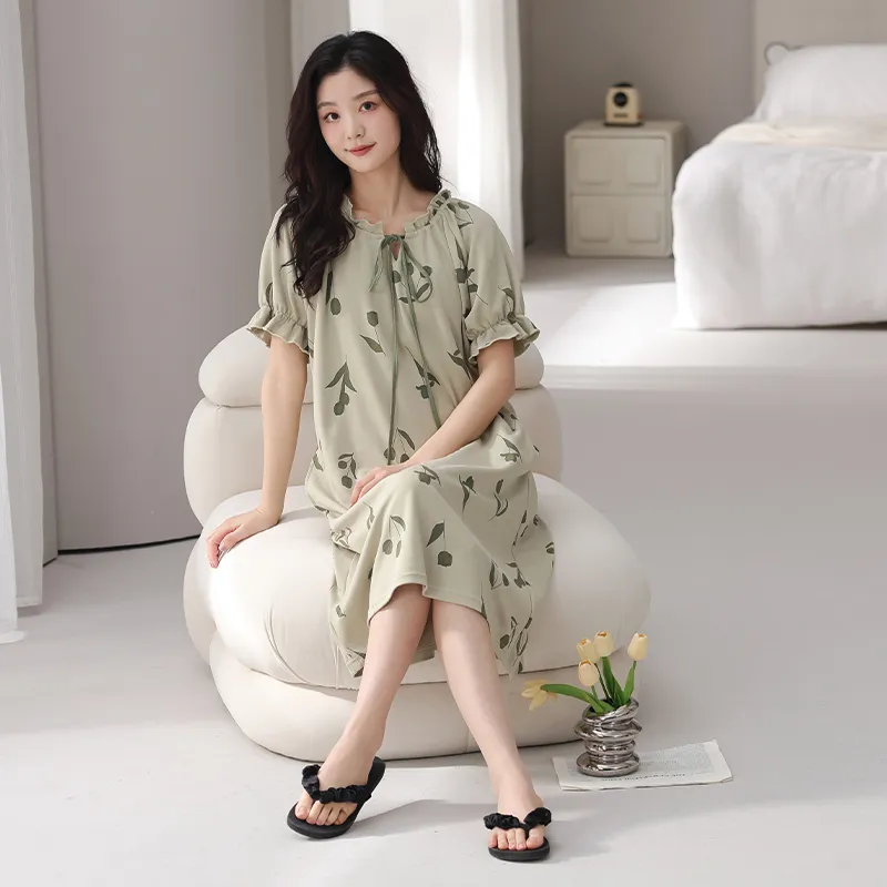 Top Melon Nightgown Women's Image Color-2
