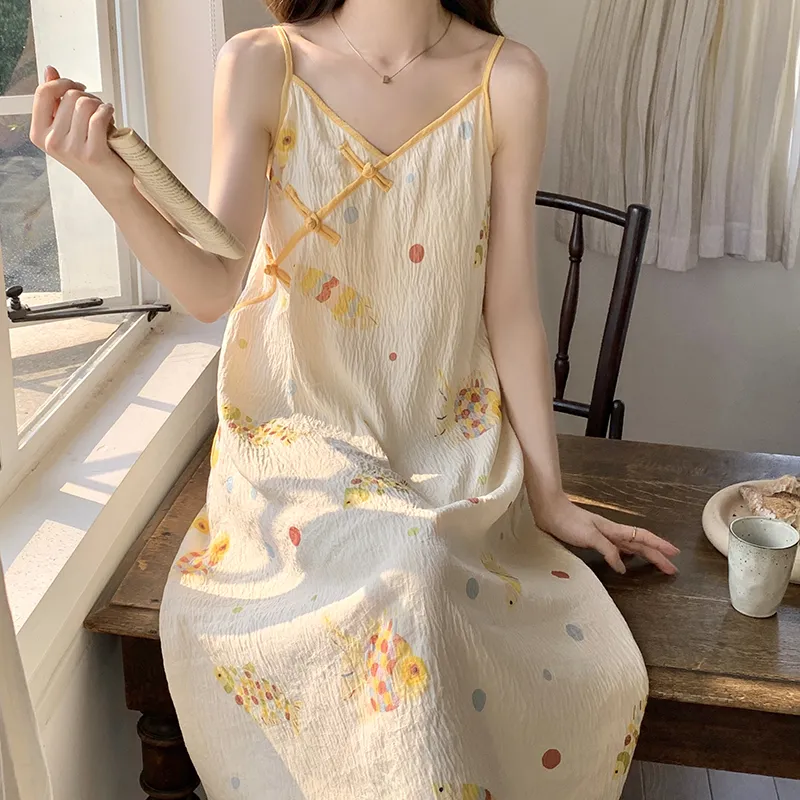 Top Melon Nightgown Women's Image Color-1