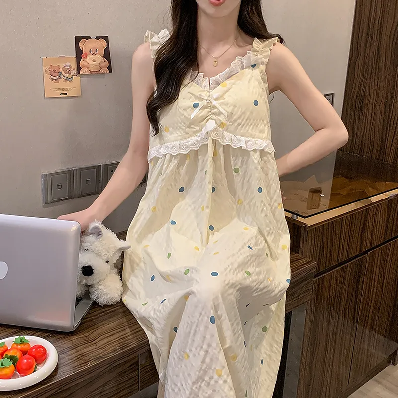 Top Melon Nightgown Women's Image Color-4