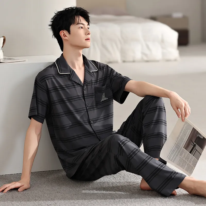 Top Melon Men Pajama Sets-6