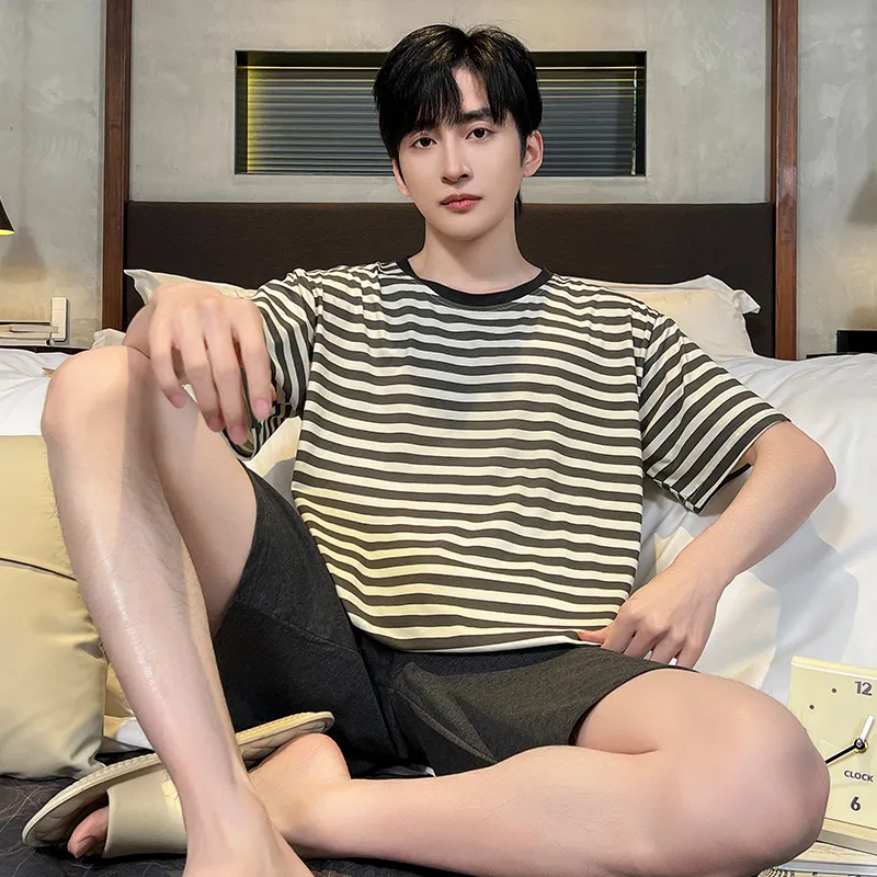 Top Melon Men Pajama Sets-5