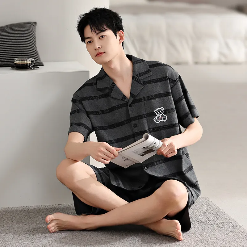 Top Melon Men Pajama Sets-5