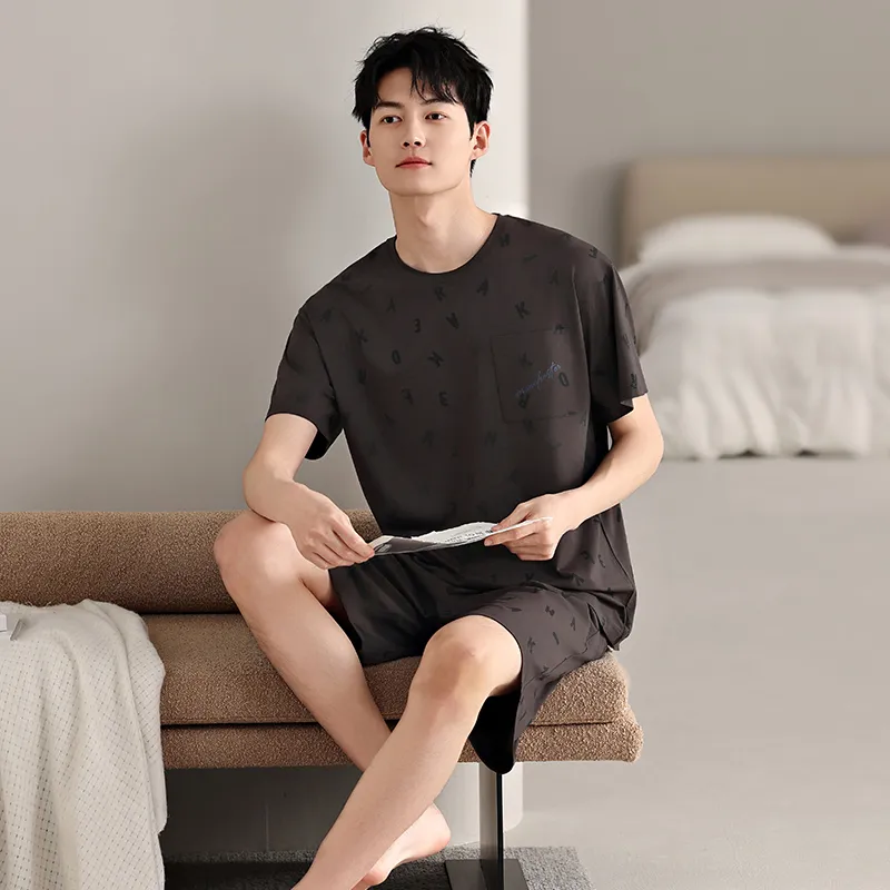 Top Melon Men Pajama Sets-3