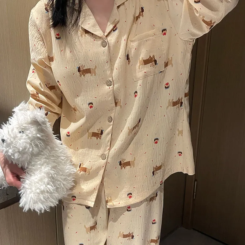 Top Melon Pajama Set Women's Image Color-4