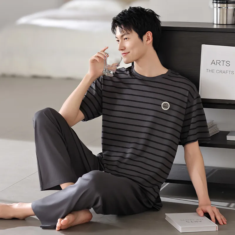 Top Melon Men Pajama Sets-5