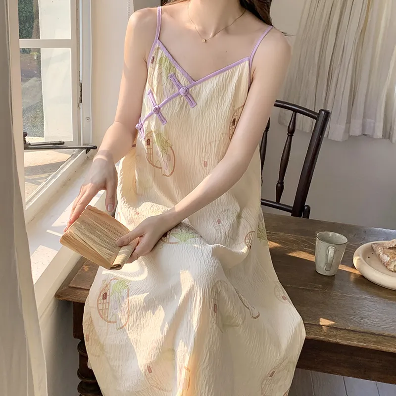 Top Melon Nightgown Women's Image Color-2