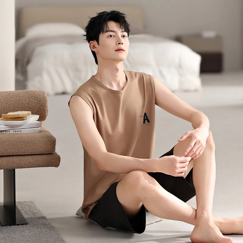 Top Melon Men Pajama Sets-2