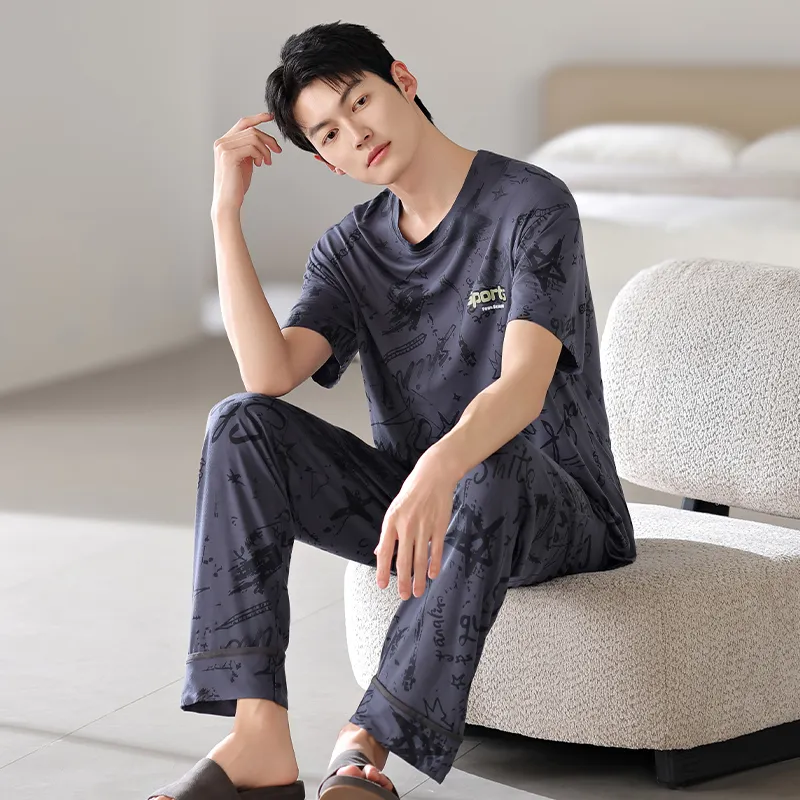 Top Melon Men Pajama Sets-3
