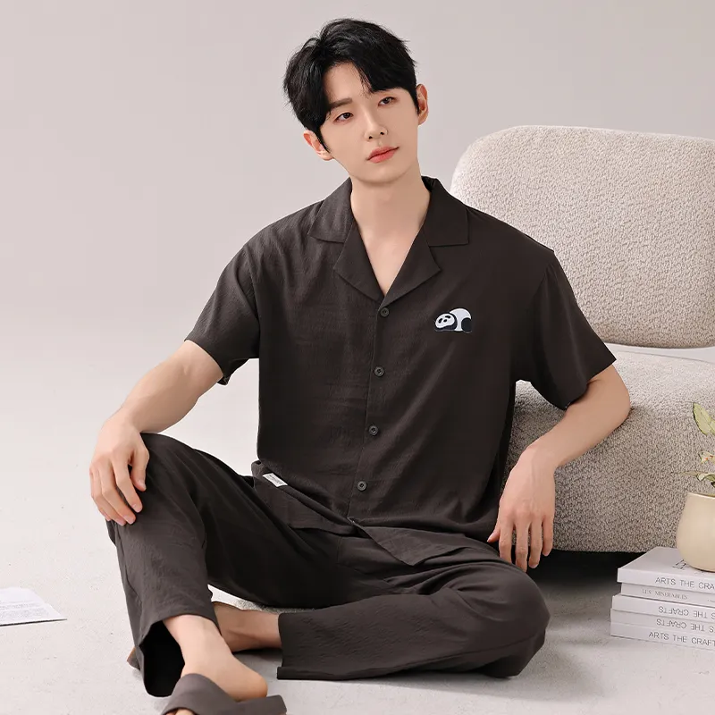 Top Melon Men Pajama Sets-7