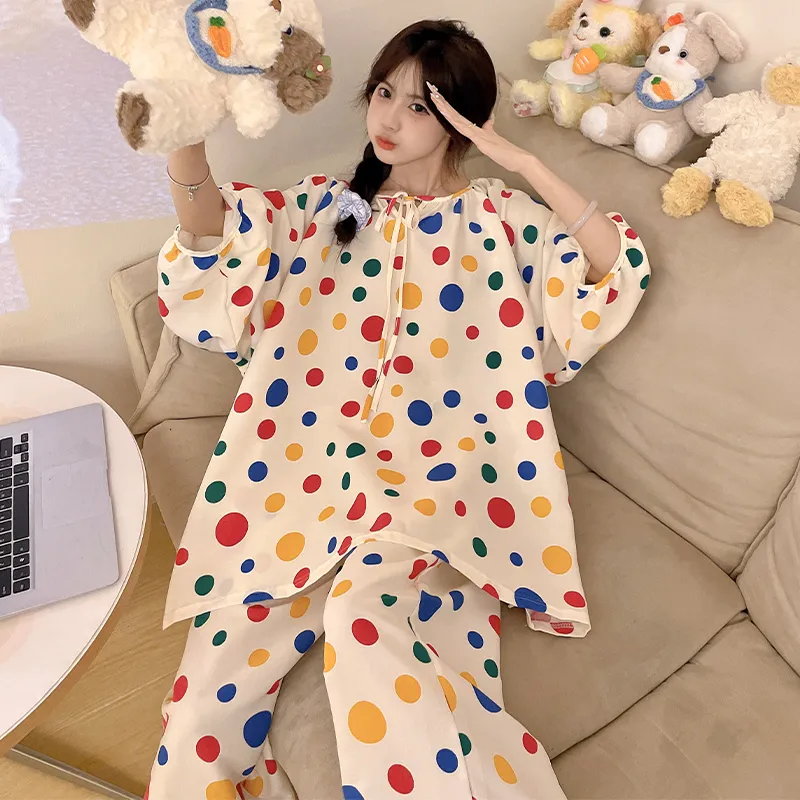 Top Melon Pajama Set Women's Image Color-1