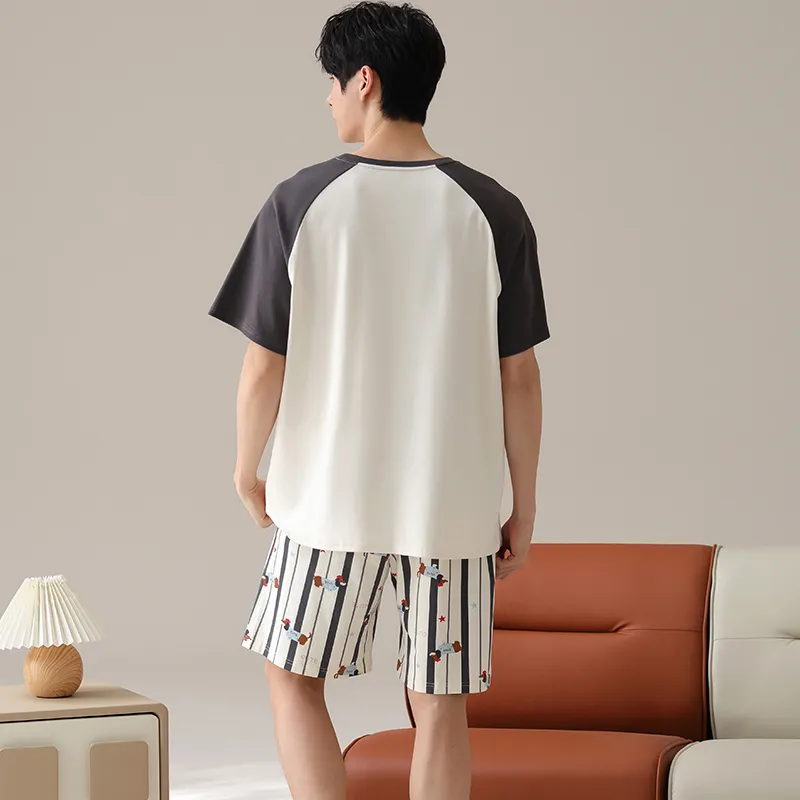 Top Melon Men Pajama Sets-7