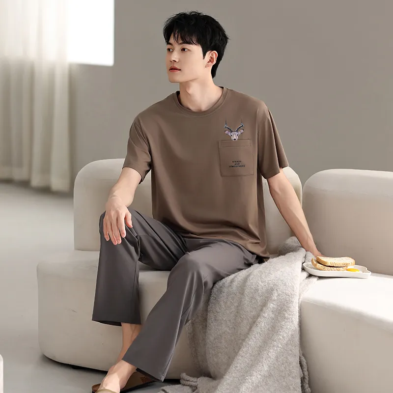 Top Melon Men Pajama Sets-4