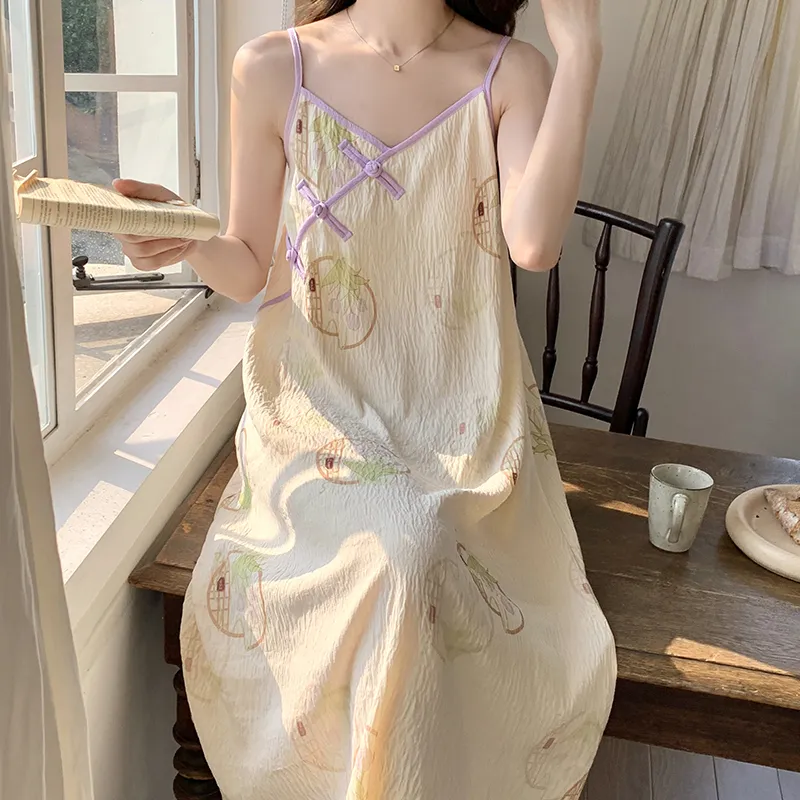 Top Melon Nightgown Women's Image Color-1