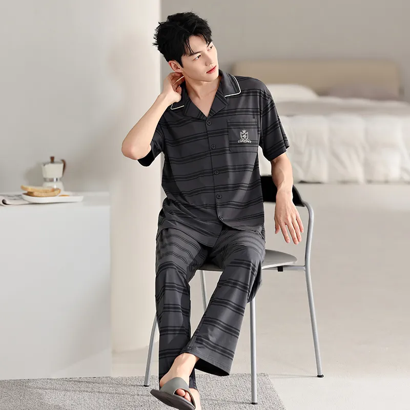 Top Melon Men Pajama Sets-3